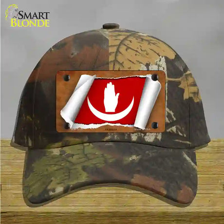 Anjouan Flag Scroll Novelty License Plate Hat Cotton / Camoflauge