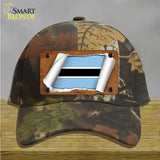 Botswana Flag Scroll Novelty License Plate Hat Cotton / Camoflauge