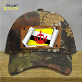 Brunei Flag Scroll Novelty License Plate Hat Cotton / Camoflauge