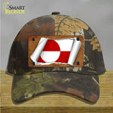 Greenland Flag Scroll Novelty License Plate Hat Cotton / Camoflauge