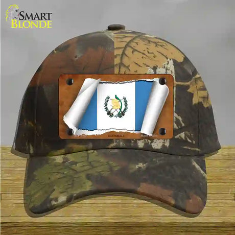 Guatemala Country Flag Scroll Novelty License Plate Hat Cotton / Camoflauge