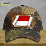 Indonesia Flag Scroll Novelty License Plate Hat Cotton / Camoflauge