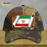 Iran Flag Scroll Novelty License Plate Hat Cotton / Camoflauge