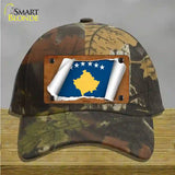 Kosovo Flag Scroll Novelty License Plate Hat Cotton / Camoflauge