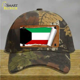 Kuwait Flag Scroll Novelty License Plate Hat Cotton / Camoflauge