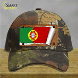 Portugal Flag Scroll Novelty License Plate Hat Cotton / Camoflauge