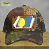 Palau Flag Scroll Novelty License Plate Hat Cotton / Camoflauge