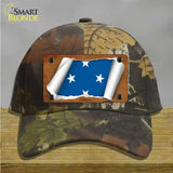 Micronesia Flag Scroll Novelty License Plate Hat Cotton / Camoflauge