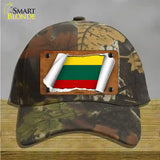 Lithuania Flag Scroll Novelty License Plate Hat Cotton / Camoflauge