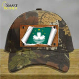 Macan Flag Scroll Novelty License Plate Hat Cotton / Camoflauge