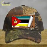 Mozambique Flag Scroll Novelty License Plate Hat Cotton / Camoflauge