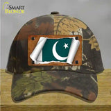 Pakistan Flag Scroll Novelty License Plate Hat Cotton / Camoflauge