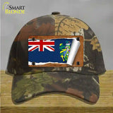 Pitcairn Islands Flag Scroll Novelty License Plate Hat Cotton / Camoflauge