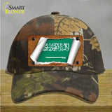 Saudi Arabia Flag Scroll Novelty License Plate Hat Cotton / Camoflauge