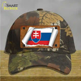 Slovakia Flag Scroll Novelty License Plate Hat Cotton / Camoflauge