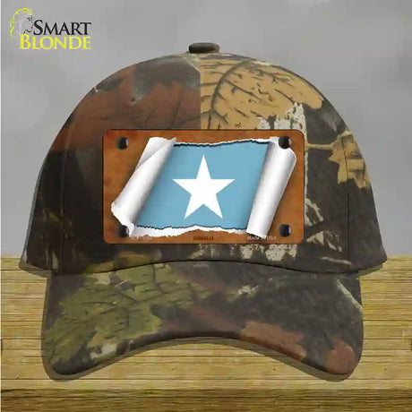 Somalia Flag Scroll Novelty License Plate Hat Cotton / Camoflauge