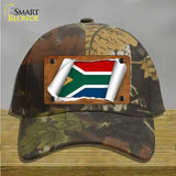 South Africa Flag Scroll Novelty License Plate Hat Cotton / Camoflauge