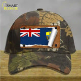 St Helena Flag Scroll Novelty License Plate Hat Cotton / Camoflauge