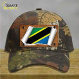 Tanzania Flag Scroll Novelty License Plate Hat Cotton / Camoflauge