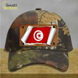 Tunisia Flag Scroll Novelty License Plate Hat Cotton / Camoflauge