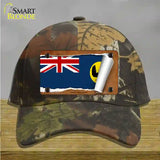 South Australia Flag Scroll Novelty License Plate Hat Cotton / Camoflauge