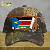 South Sudan Flag Scroll Novelty License Plate Hat Cotton / Camoflauge