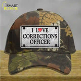 I Love Corrections Officer Novelty License Plate Hat Cotton / Camoflauge