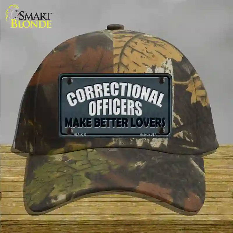 Corrections Officer Better Lover Novelty License Plate Hat Cotton / Camoflauge