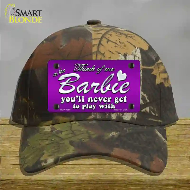 Barbie Never Play Novelty License Plate Hat Cotton / Camoflauge