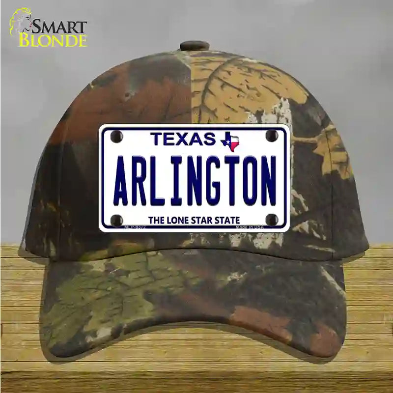 Arlington Texas Novelty License Plate Hat Cotton / Camoflauge