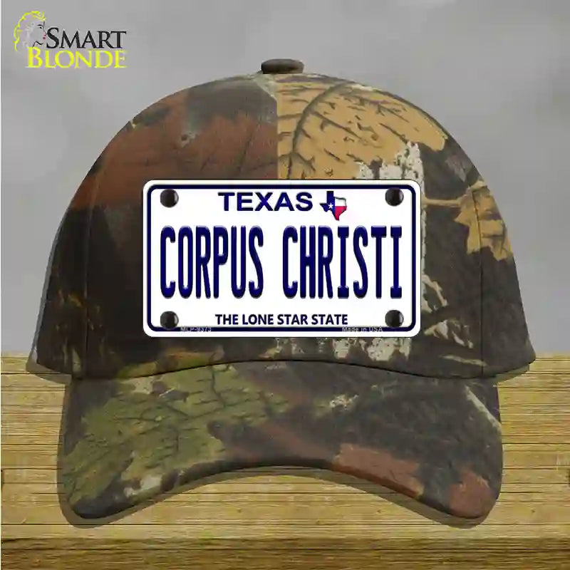 Corpus Christi Texas Novelty License Plate Hat Cotton / Camoflauge