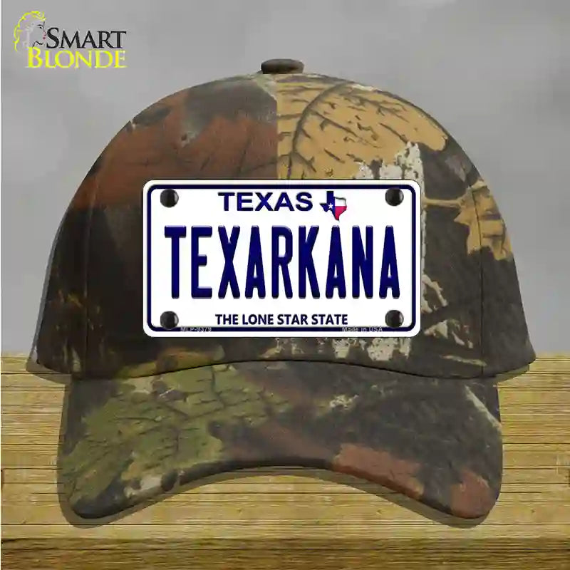 Texarkana Texas Novelty License Plate Hat Cotton / Camoflauge