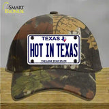 Hot in Texas Novelty License Plate Hat Cotton / Camoflauge