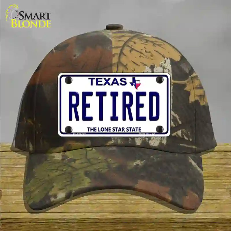 Retired Texas Novelty License Plate Hat Cotton / Camoflauge