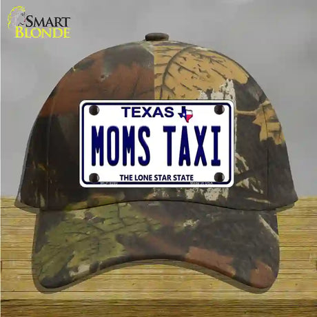 Moms Taxi Texas Novelty License Plate Hat Cotton / Camoflauge