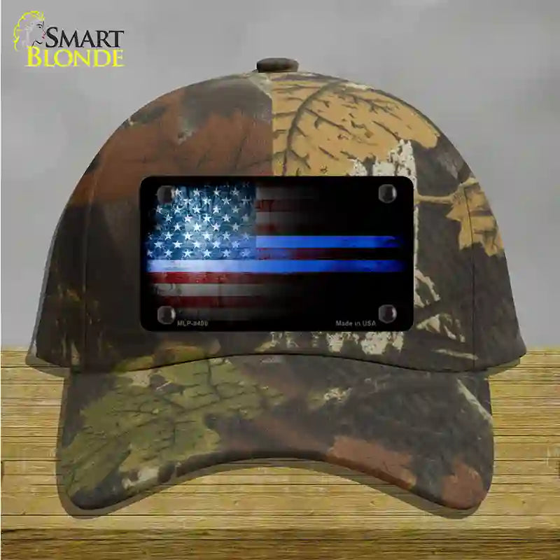 American Flag Police Novelty License Plate Hat Cotton / Camoflauge