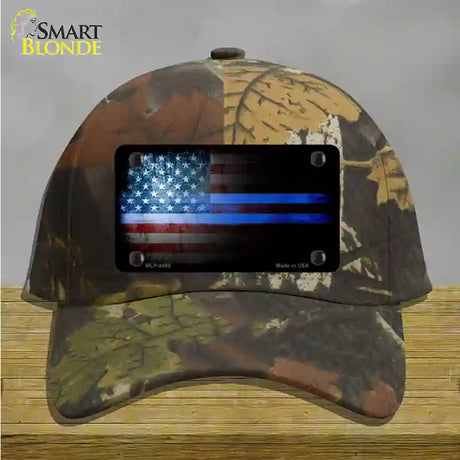 American Flag Police Novelty License Plate Hat Cotton / Camoflauge