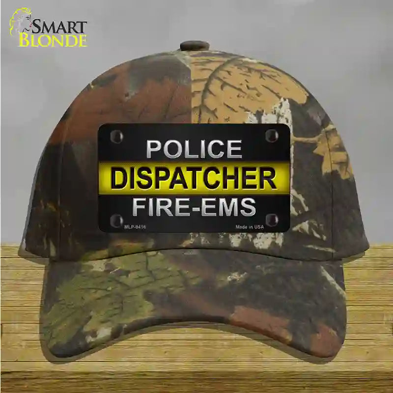 Police / Dispatcher / Fire- EMS Novelty License Plate Hat Cotton / Camoflauge