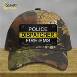 Police / Dispatcher / Fire- EMS Novelty License Plate Hat Cotton / Camoflauge