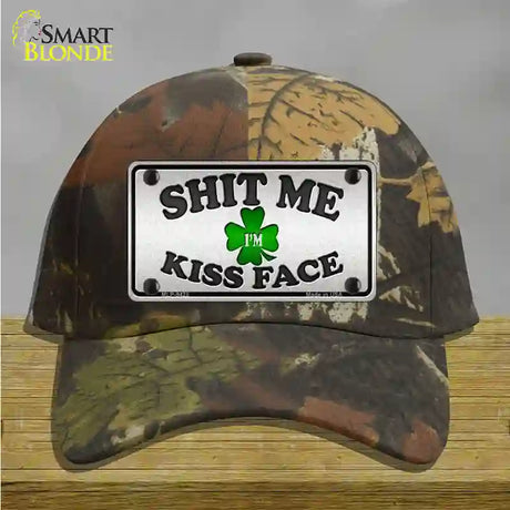 Shit Me Kissed Face Novelty License Plate Hat Cotton / Camoflauge