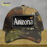 Arizona Flag Script Novelty License Plate Hat Cotton / Camoflauge