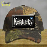 Kentucky Flag Script Novelty License Plate Hat Cotton / Camoflauge