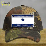 South Carolina I Breathe Blank Novelty License Plate Hat Cotton / Camoflauge