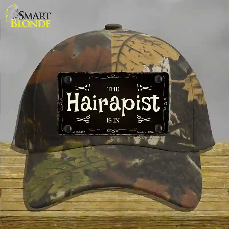 Hairapist Novelty License Plate Hat Cotton / Camoflauge