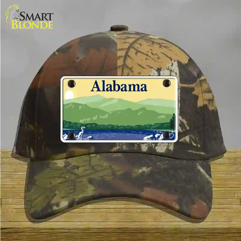 Alabama Scenic Blank Novelty License Plate Hat Camo Cotton