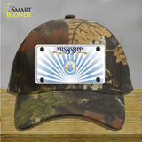 Mississippi Creative Culture Blank Novelty License Plate Hat Cotton / Camoflauge