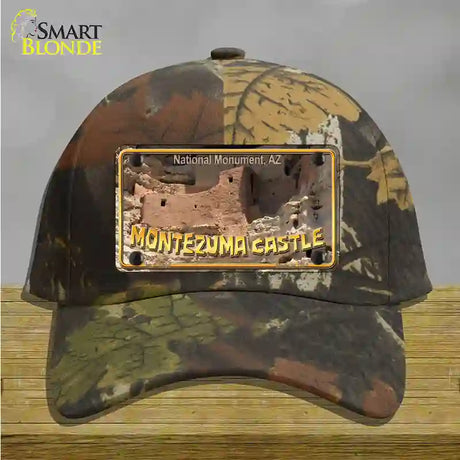 Montezuma Castle Novelty License Plate Hat Cotton / Camoflauge