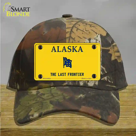 Alaska Frontier Blank Novelty License Plate Hat Camo Cotton