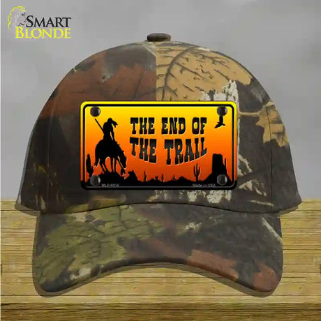 End Of Trail Scenic Novelty License Plate Hat Cotton / Camoflauge