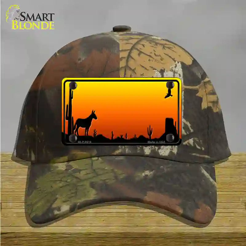 Donkey Blank Scenic Novelty License Plate Hat Cotton / Camoflauge